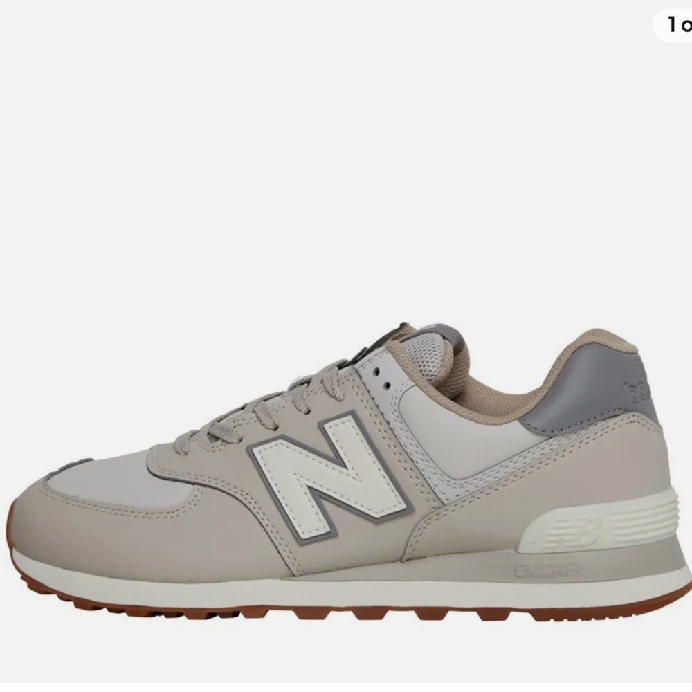 New Balance 574 Vegan Trainers Timberwolf Grey Sneakers